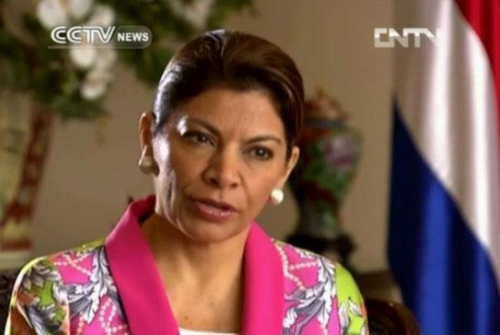 As President Xi visits Costa Rica, CCTV spoke exclusively to Costa Rican President Laura Chinchilla in San Jose. As President Xi visits Costa Rica, CCTV spoke exclusively to Costa Rican President Laura Chinchilla in San Jose.