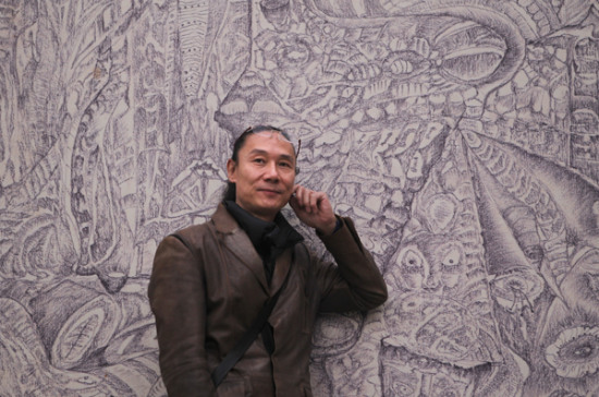 Rocker-turned-painter Liu Yijun. Photo by Zou Hong / China Daily Rocker-turned-painter Liu Yijun. Photo by Zou Hong / China Daily