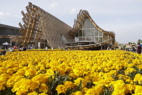 A view of China pavilion at the Expo 2015 in Milan, Italy, Saturday, May 2, 2015. The Expo opened Friday May 1 for a six-month run and its theme is Feeding the Planet, Energy for Life. (Photo/China Daily) A view of China pavilion at the Expo 2015 in Milan, Italy, Saturday, May 2, 2015. The Expo opened Friday May 1 for a six-month run and its theme is Feeding the Planet, Energy for Life. (Photo/China Daily)