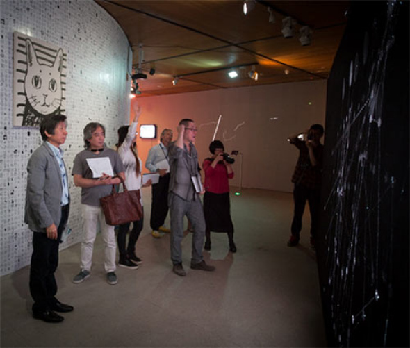 The 100,000 Cats Project, one of the highlights of the show, is by far the largest online doodle project. (Photo/CNTV)