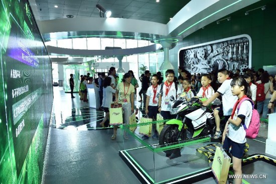 Representatives of primary school students visit China cybersecurity popular science base for youngsters after the opening ceremony of the 2nd China Cybersecurity Week in Beijing, capital of China, June 1, 2015. (Xinhua/Li Xin) Representatives of primary school students visit China cybersecurity popular science base for youngsters after the opening ceremony of the 2nd China Cybersecurity Week in Beijing, capital of China, June 1, 2015. (Xinhua/Li Xin)