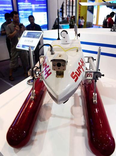 A model of an unmanned vessel equipped with the Beidou navigation system is displayed at the 9th China-Asean Expo in Nanning in the Guangxi Zhuang autonomous region in September. (Photo: Zhang Ailin/Xinhua) A model of an unmanned vessel equipped with the Beidou navigation system is displayed at the 9th China-Asean Expo in Nanning in the Guangxi Zhuang autonomous region in September. (Photo: Zhang Ailin/Xinhua)