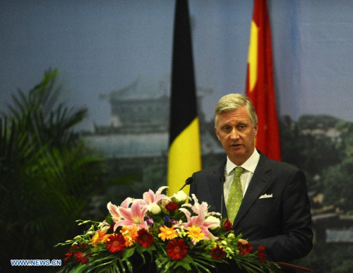 King Philippe of Belgium delivers a speech at Wuhan University in Wuhan, capital city of central China's Hubei Province, June 22, 2015. (Photo: Xinhua/Dan Hang) King Philippe of Belgium delivers a speech at Wuhan University in Wuhan, capital city of central China's Hubei Province, June 22, 2015. (Photo: Xinhua/Dan Hang)