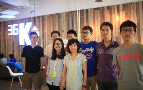 Some leaders of the 12 teams incubated at Space 36Kr between May and August last year. Eleven teams secured their first investment at Space 36Kr, totaling 50 million yuan. (Photo provided to chinadaily.com.cn) Some leaders of the 12 teams incubated at Space 36Kr between May and August last year. Eleven teams secured their first investment at Space 36Kr, totaling 50 million yuan. (Photo provided to chinadaily.com.cn)