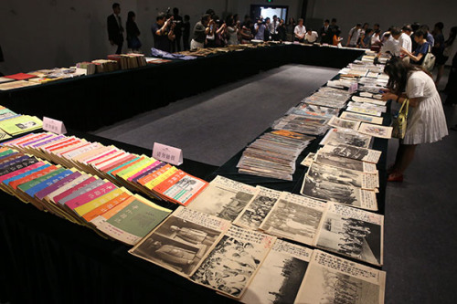 Historical documents about Japanese aggression during World War II go on display at an exhibition at the Overseas Chinese History Museum in Beijing on Saturday. (Yin Yafei/for China Daily) Historical documents about Japanese aggression during World War II go on display at an exhibition at the Overseas Chinese History Museum in Beijing on Saturday. (Yin Yafei/for China Daily)