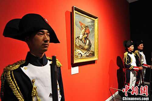 More than 280 items from Bonaparte's private collections are on display in a museum in Shenyang in Northeast China's Liaoning Province. (Photo/China News Service) More than 280 items from Bonaparte's private collections are on display in a museum in Shenyang in Northeast China's Liaoning Province. (Photo/China News Service)