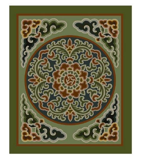 A colored pattern of decorations often seen on traditional Chinese architecture. (Photo/Sina Weibo of gugongweb) A colored pattern of decorations often seen on traditional Chinese architecture. (Photo/Sina Weibo of gugongweb)