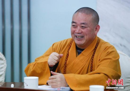 Shaolin Temple abbot Shi Yongxin. (File photo/Chinanews.com) Shaolin Temple abbot Shi Yongxin. (File photo/Chinanews.com)