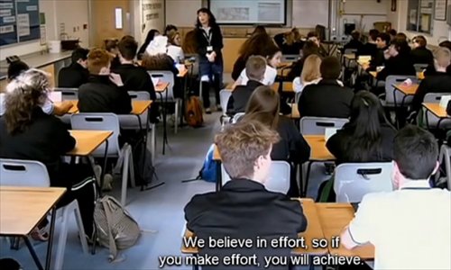A screenshot of BBC documentary Are Our Kids Tough Enough? Chinese School A screenshot of BBC documentary Are Our Kids Tough Enough? Chinese School