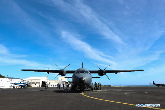 A CASA search plane taking part in the searching mission is seen at an airport in Saint Denis, La Reunion, Aug. 14, 2015. (Photo: Xinhua/Pan Siwei) A CASA search plane taking part in the searching mission is seen at an airport in Saint Denis, La Reunion, Aug. 14, 2015. (Photo: Xinhua/Pan Siwei)
