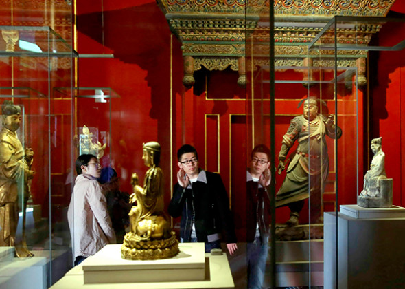 The Cining Palace is one of four areas of the Palace Museum to be opened to the public on Saturday to mark the 90th anniversary of the landmark's founding. (Photo: China Daily/Jiang Dong) The Cining Palace is one of four areas of the Palace Museum to be opened to the public on Saturday to mark the 90th anniversary of the landmark's founding. (Photo: China Daily/Jiang Dong)