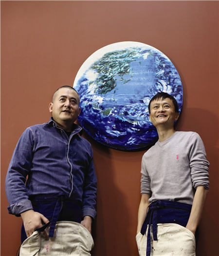 Zeng Fanzhi and Jack Ma co-created an oil painting, titled Paradise, which sold at Sotheby's for $5.4 million in Hong Kong on Oct 4. Photo provided to China Daily Zeng Fanzhi and Jack Ma co-created an oil painting, titled Paradise, which sold at Sotheby's for $5.4 million in Hong Kong on Oct 4. Photo provided to China Daily