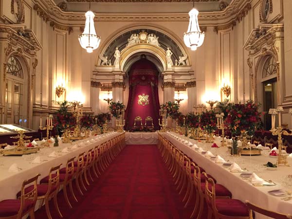 The State Banquet will be held in the Ballroom of the Buckingham Palace in London on the first night of President Xi Jinping's State Visit.(Photo by Zhang Chunyan/chinadaily.com.cn) The State Banquet will be held in the Ballroom of the Buckingham Palace in London on the first night of President Xi Jinping's State Visit.(Photo by Zhang Chunyan/chinadaily.com.cn)