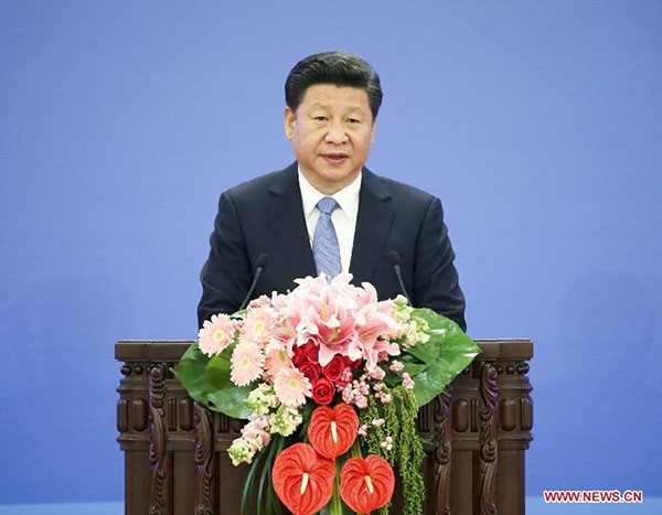 hinese President Xi Jinping addresses the 2015 Global Poverty Reduction and Development Forum in Beijing, capital of China, Oct 16, 2015. (Photo/Xinhua) hinese President Xi Jinping addresses the 2015 Global Poverty Reduction and Development Forum in Beijing, capital of China, Oct 16, 2015. (Photo/Xinhua)