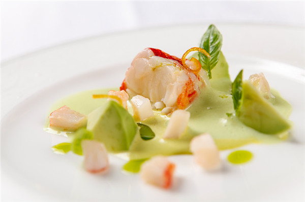 Homard du Maine is available on the a la carte menu. (Photo provided to chinadaily.com.cn) Homard du Maine is available on the a la carte menu. (Photo provided to chinadaily.com.cn)