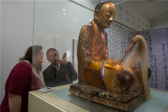 The Buddha statue on display at the Hungarian Natural History Museum in Budapest in March. (Photo/Xinhua) The Buddha statue on display at the Hungarian Natural History Museum in Budapest in March. (Photo/Xinhua)