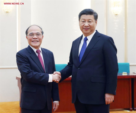 Chinese PresidentXi Jinping(R) meets with Vietnam's National Assembly (NA) chairman Nguyen Sinh Hung in Beijing, capital of China, Dec. 23, 2015. (Photo: Xinhua/Yao Dawei) Chinese PresidentXi Jinping(R) meets with Vietnam's National Assembly (NA) chairman Nguyen Sinh Hung in Beijing, capital of China, Dec. 23, 2015. (Photo: Xinhua/Yao Dawei)