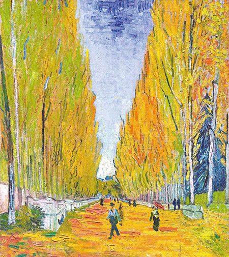 Vincent van Gogh's L'allee des Alyscamps (the alley of Alyscamps) was sold for $66.33 million, taking the top spot. (Photo provided to chinadaily.com.cn) Vincent van Gogh's L'allee des Alyscamps (the alley of Alyscamps) was sold for $66.33 million, taking the top spot. (Photo provided to chinadaily.com.cn)