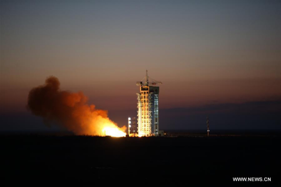 A Long March 2-D rocket carrying the Dark Matter Particle Explorer Satellite blasts off at the Jiuquan Satellite Launch Center in Jiuquan, northwest China's Gansu Province, Dec. 17, 2015. (Xinhua/Jin Liwang) A Long March 2-D rocket carrying the Dark Matter Particle Explorer Satellite blasts off at the Jiuquan Satellite Launch Center in Jiuquan, northwest China's Gansu Province, Dec. 17, 2015. (Xinhua/Jin Liwang)
