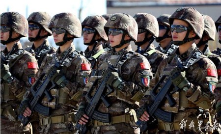 "Falcon -2015" China-Mongolian joint anti-terror Special Forces training ceremony was held at Mongolia comprehensive training center on Oct. 12, 2015. (Photo/81.cn)