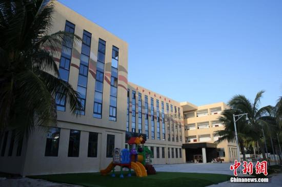 The file photo shows the Yongxing School in Sansha. (Photo/chinanews.com) The file photo shows the Yongxing School in Sansha. (Photo/chinanews.com)