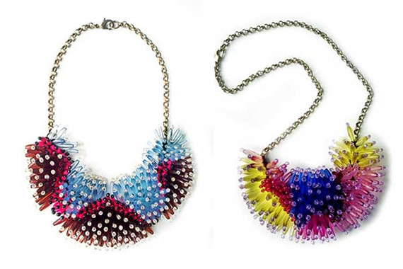 Creations by shortlisted designers of the Yoox Estethica Sustainability awards are eco-friendly but present signature styles as well.(Photo provided to China Daily) Creations by shortlisted designers of the Yoox Estethica Sustainability awards are eco-friendly but present signature styles as well.(Photo provided to China Daily)