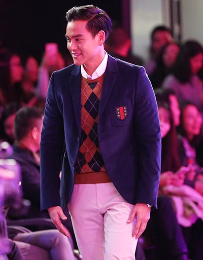 Eddie Peng at a press conference for Run for Love. (Photo by Jiang Dong/China Daily) Eddie Peng at a press conference for Run for Love. (Photo by Jiang Dong/China Daily)