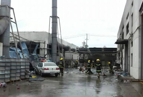 Photo taken on Aug. 2, 2014 shows the factory blast site in Kunshan City, east China's Jiangsu Province. (Photo: Xinhua/Wang Hengzhi) Photo taken on Aug. 2, 2014 shows the factory blast site in Kunshan City, east China's Jiangsu Province. (Photo: Xinhua/Wang Hengzhi)