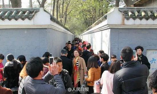 Visitors flocked to the Liuchi Lane during the Spring Festival. (Photo/Weibo) Visitors flocked to the Liuchi Lane during the Spring Festival. (Photo/Weibo)