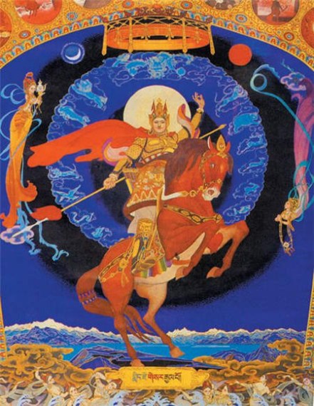 An image of King Gesar (Photo provided to China Daily) An image of King Gesar (Photo provided to China Daily)