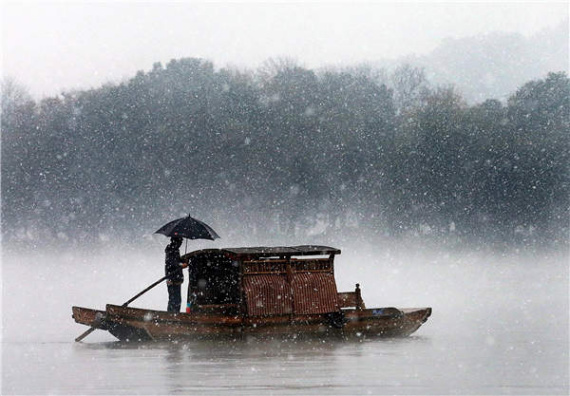 The West Lake in Hangzhou. The West Lake in Hangzhou.