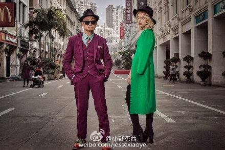 A photo shoot of Jesse's grandpa. (Photo/Weibo.com) A photo shoot of Jesse's grandpa. (Photo/Weibo.com)