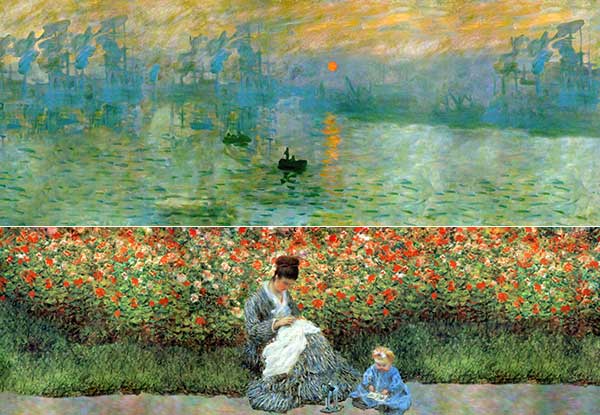 Impression, Sunrise and Camille Monet with a Child in the Artist's Garden in Argenteuil are among works by French impressionist artist Claude Monet for the upcoming Chengdu high-tech show.(Photo provided to China Daily) Impression, Sunrise and Camille Monet with a Child in the Artist's Garden in Argenteuil are among works by French impressionist artist Claude Monet for the upcoming Chengdu high-tech show.(Photo provided to China Daily)
