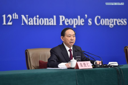 Chinese Education Minister Yuan Guiren answers questions at a press conference about the reform and development of China's eduaction on the sidelines of the fourth session of China's 12th National People's Congress in Beijing, capital of China, March 10, 2016. (Xinhua/Li Xin) Chinese Education Minister Yuan Guiren answers questions at a press conference about the reform and development of China's eduaction on the sidelines of the fourth session of China's 12th National People's Congress in Beijing, capital of China, March 10, 2016. (Xinhua/Li Xin)
