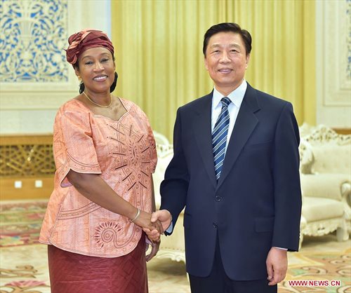 Chinese Vice President Li Yuanchao (R) meets with Gambian Foreign Minister Neneh MacDouall Gaye, in Beijing, capital of China, March 17, 2016. (Xinhua/Li Tao) Chinese Vice President Li Yuanchao (R) meets with Gambian Foreign Minister Neneh MacDouall Gaye, in Beijing, capital of China, March 17, 2016. (Xinhua/Li Tao)