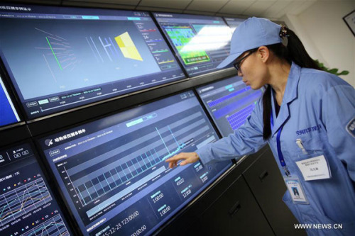 A researcher at the Chinese Academy of Sciences explains about the data sent back from the space by Wukong in Dec. 24, 2015. (Photo/Xinhua) A researcher at the Chinese Academy of Sciences explains about the data sent back from the space by Wukong in Dec. 24, 2015. (Photo/Xinhua)