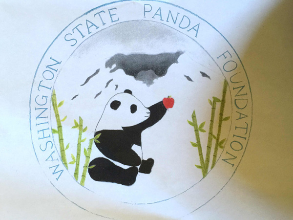 Logo designed for Washington State Panda Foundation by Jennifer Chun from Alki Middle School in Vancouver, WA. (Photo provided for chinadaily.com.cn) Logo designed for Washington State Panda Foundation by Jennifer Chun from Alki Middle School in Vancouver, WA. (Photo provided for chinadaily.com.cn)
