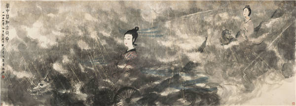 Fu Baoshi shows sublime imagination in his mythical-themed ink painting God of Cloud and Great Lord of Fate. (Photos provided to China Daily) Fu Baoshi shows sublime imagination in his mythical-themed ink painting God of Cloud and Great Lord of Fate. (Photos provided to China Daily)