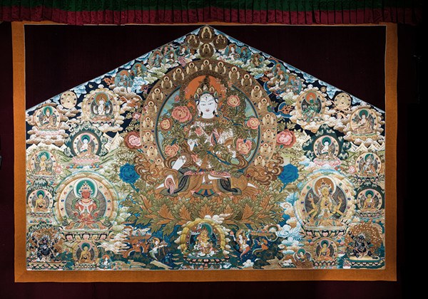 White Tara, a thangka painting that is included in the digital project by Baidu Baike to promote the country's intangible cultural heritage.(Photo provided to China Daily) White Tara, a thangka painting that is included in the digital project by Baidu Baike to promote the country's intangible cultural heritage.(Photo provided to China Daily)