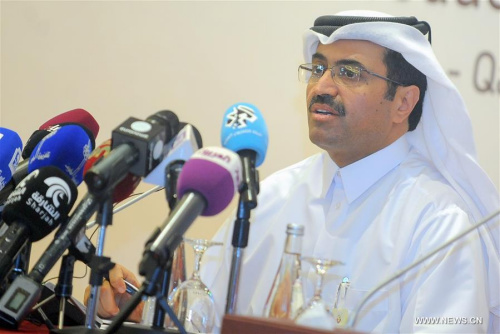 Qatari Oil Minister Mohammed bin Saleh al-Sada attends a press conference in Doha, capital of Qatar, April 17, 2016. The world's key oil producing countries failed to deliver any concrete agreement to freeze production at the end of their ministerial meeting here on Sunday amid disagreements on the wording of the agreement. (Photo: Xinhua/Nikku) Qatari Oil Minister Mohammed bin Saleh al-Sada attends a press conference in Doha, capital of Qatar, April 17, 2016. The world's key oil producing countries failed to deliver any concrete agreement to freeze production at the end of their ministerial meeting here on Sunday amid disagreements on the wording of the agreement. (Photo: Xinhua/Nikku)