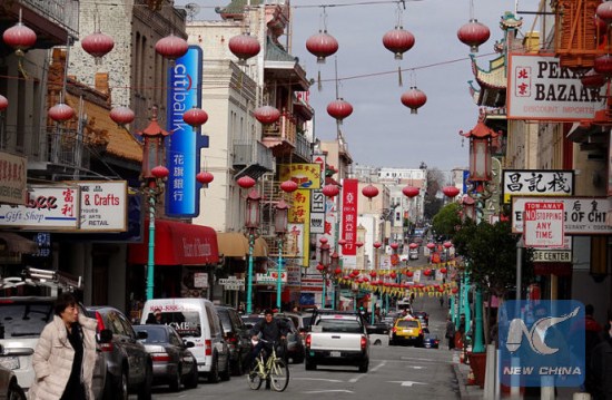 File photo of the Chinatown in San Francisco in the United States. (Xinhua) File photo of the Chinatown in San Francisco in the United States. (Xinhua)