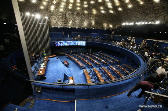 The Chamber of Senators plenary session is held in Brasilia, capital of Brazil, on May 11, 2016. (Photo: Xinhua/Andre Dusek/AGENCIA ESTADO) The Chamber of Senators plenary session is held in Brasilia, capital of Brazil, on May 11, 2016. (Photo: Xinhua/Andre Dusek/AGENCIA ESTADO)