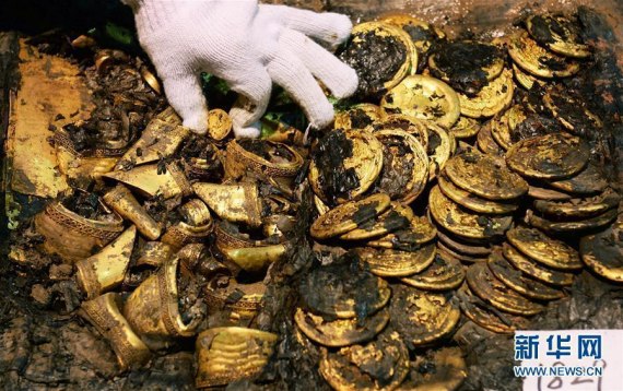 File photo of relics found at the Great Marquis Haihun's Tomb in Nanchang, Jiangxi Province. (Photo/Xinhua) File photo of relics found at the Great Marquis Haihun's Tomb in Nanchang, Jiangxi Province. (Photo/Xinhua)
