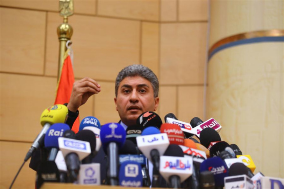 -Egypt's Civil Aviation Minister Sherif Fathy speaks at a press conference in Cairo, Egypt, on May 19, 2016. (Photo: Xinhua/Ahmed Gomaa) -Egypt's Civil Aviation Minister Sherif Fathy speaks at a press conference in Cairo, Egypt, on May 19, 2016. (Photo: Xinhua/Ahmed Gomaa)