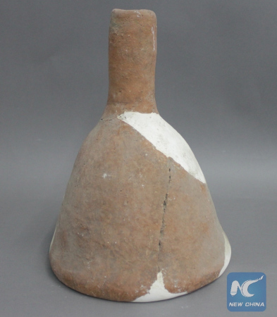 Funnel for beer brewing found at Mijiaya, an archaelogical site near a tributary of the Wei River in northern China. Funnel for beer brewing found at Mijiaya, an archaelogical site near a tributary of the Wei River in northern China.