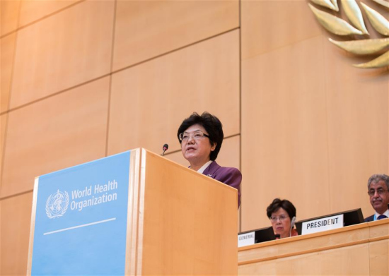 China's minister of National Health and Family Planning Commission (NHFPC) Li Bin (front) attends the 69th World Health Assembly in Geneva, Switzerland on May 23, 2016. (Photo: Xinhua/Xu Jinquan) China's minister of National Health and Family Planning Commission (NHFPC) Li Bin (front) attends the 69th World Health Assembly in Geneva, Switzerland on May 23, 2016. (Photo: Xinhua/Xu Jinquan)