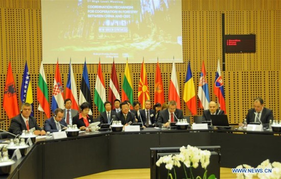First highlevel meeting of the coordination mechanism for cooperation in forestry between China and the 16 Central and Eastern European (CEE) countries is held in Brdo, Slovenia, May 24, 2016. (Photo: Xinhua/Xue Qun) First highlevel meeting of the coordination mechanism for cooperation in forestry between China and the 16 Central and Eastern European (CEE) countries is held in Brdo, Slovenia, May 24, 2016. (Photo: Xinhua/Xue Qun)