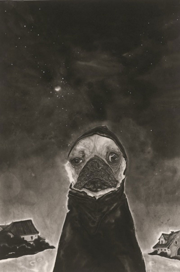 Magical Nights, Shan Dingkai, 68 x 45cm, ink on paper, 2015. The artist studied traditional art. animals are one of his most favorite subject matters. Magical Nights, Shan Dingkai, 68 x 45cm, ink on paper, 2015. The artist studied traditional art. animals are one of his most favorite subject matters.