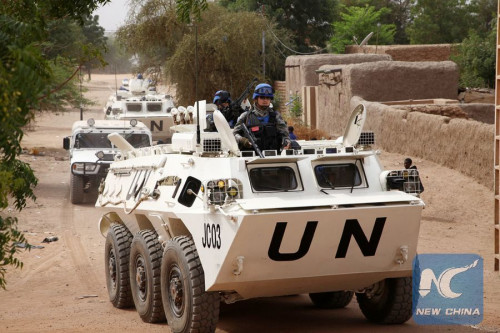 Chinese peacekeepers patrol in Gao, Mali, Feb. 2, 2014. (Photo: Xinhua/Yang Huawen) Chinese peacekeepers patrol in Gao, Mali, Feb. 2, 2014. (Photo: Xinhua/Yang Huawen)