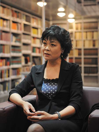 Chinese author Tie Ning attends the Chinese-French writers event in Beijing. Chinese author Tie Ning attends the Chinese-French writers event in Beijing.